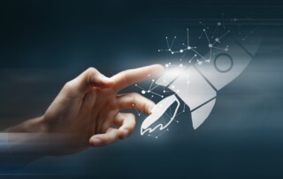 concept of fast business success.